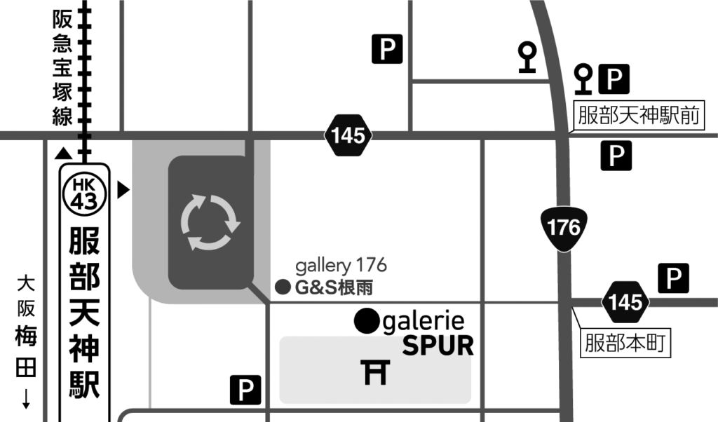 galerie SPUR付近の地図